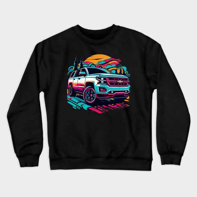 Chevy SUV Crewneck Sweatshirt by Vehicles-Art